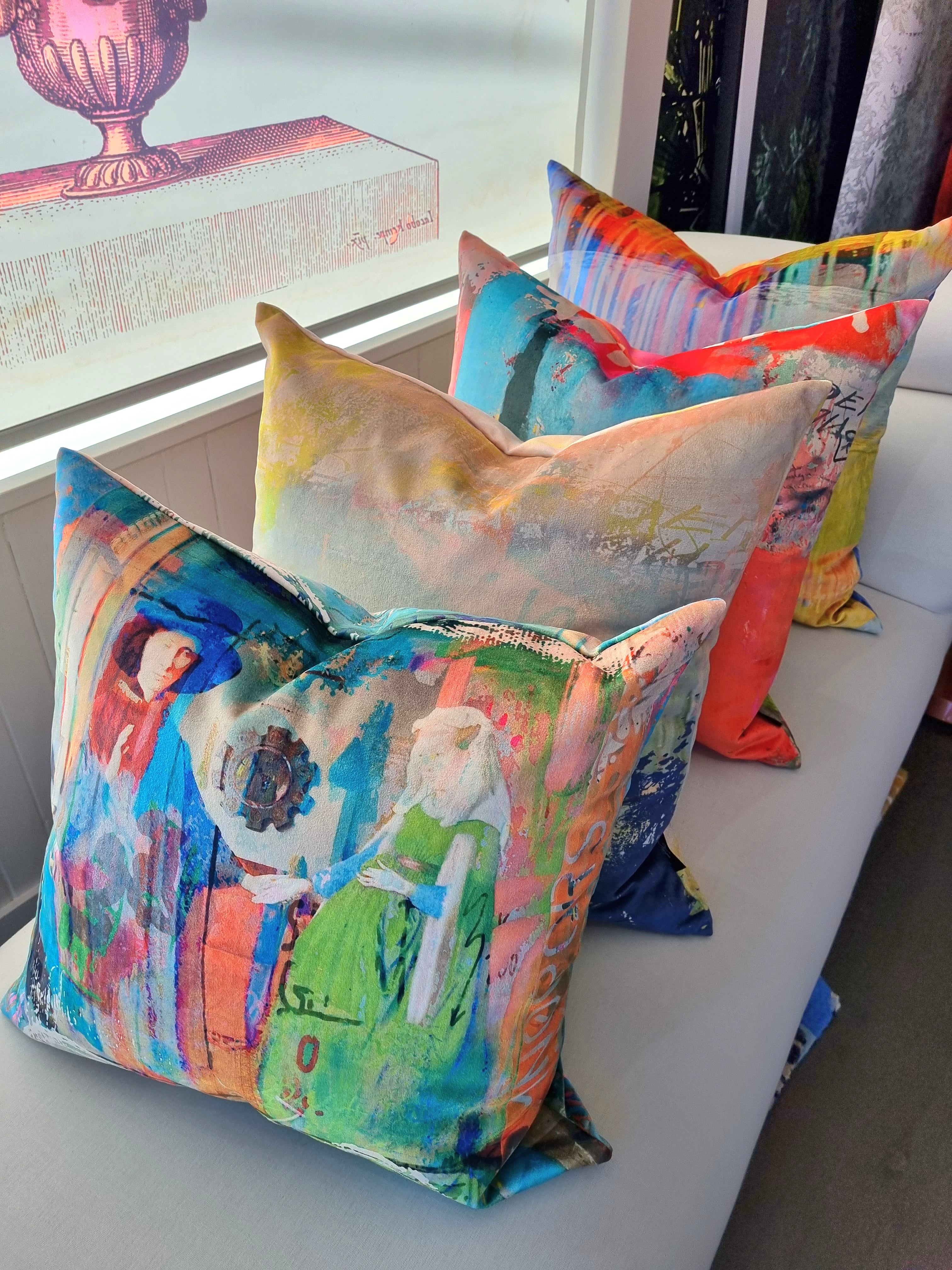 Cushion - Famous Paintings - The Parasol - Sunshade