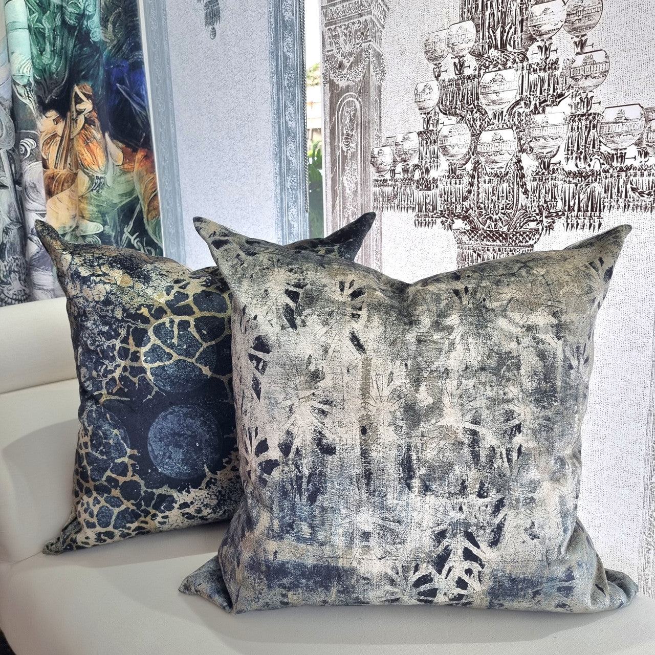Cushion - Honeycomb Blues