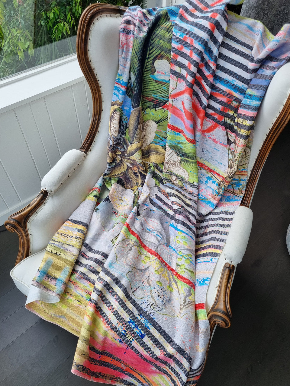 Fabric - Botanical Ticking - Floral
