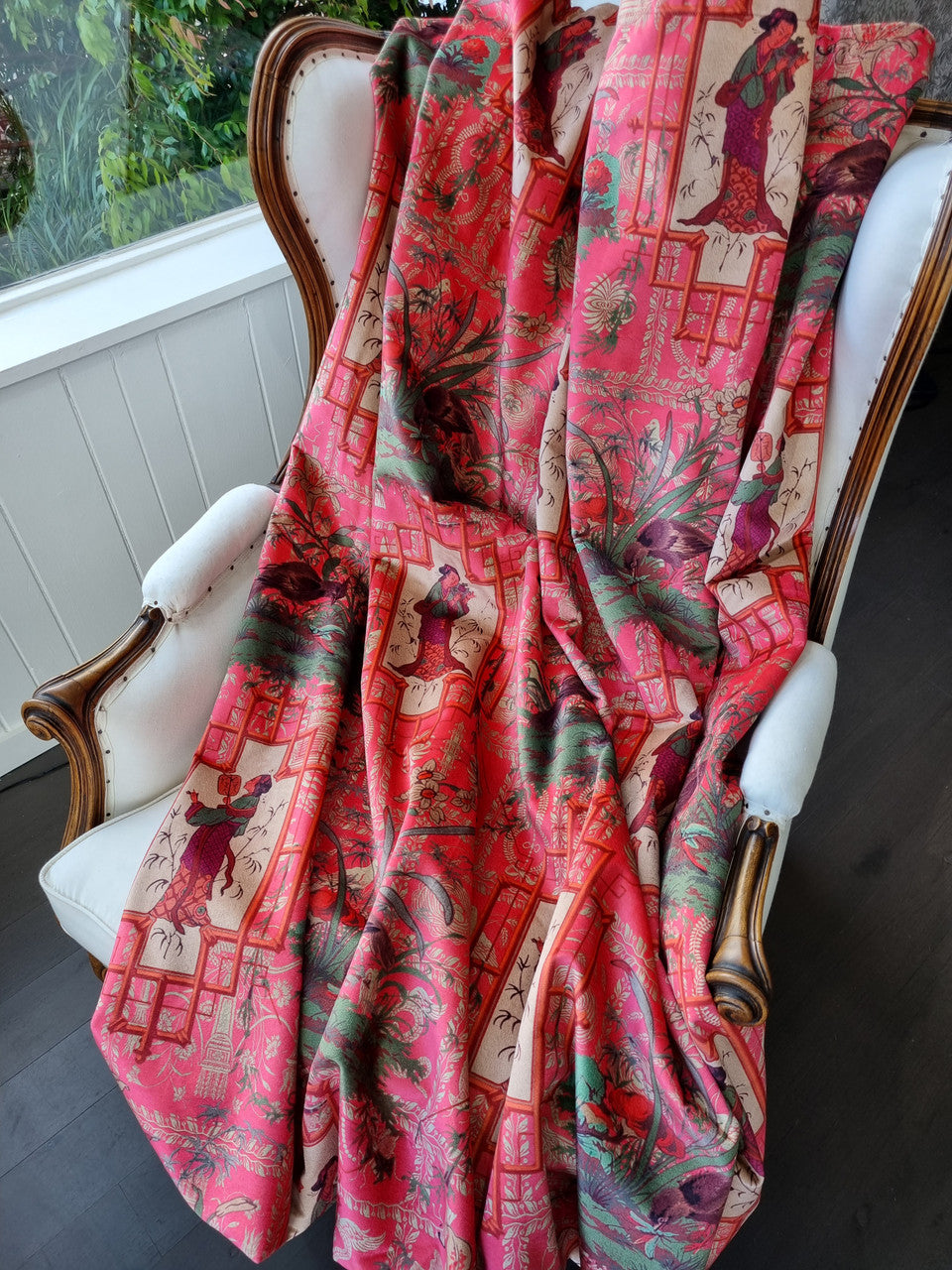 Fabric - Chinoiserie - Eldest Princess - Hot Pink