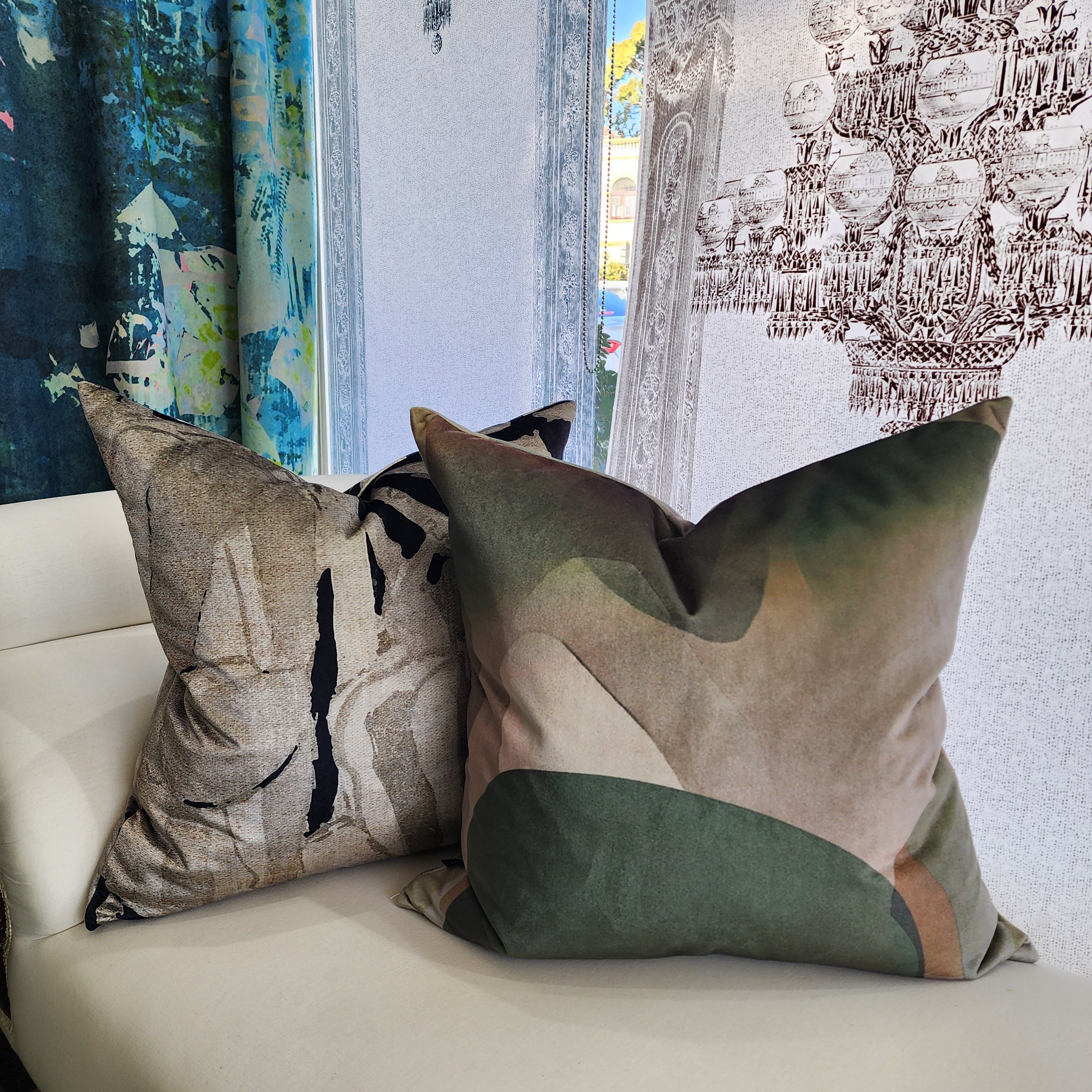 Cushion - Musical Interlude in Olive