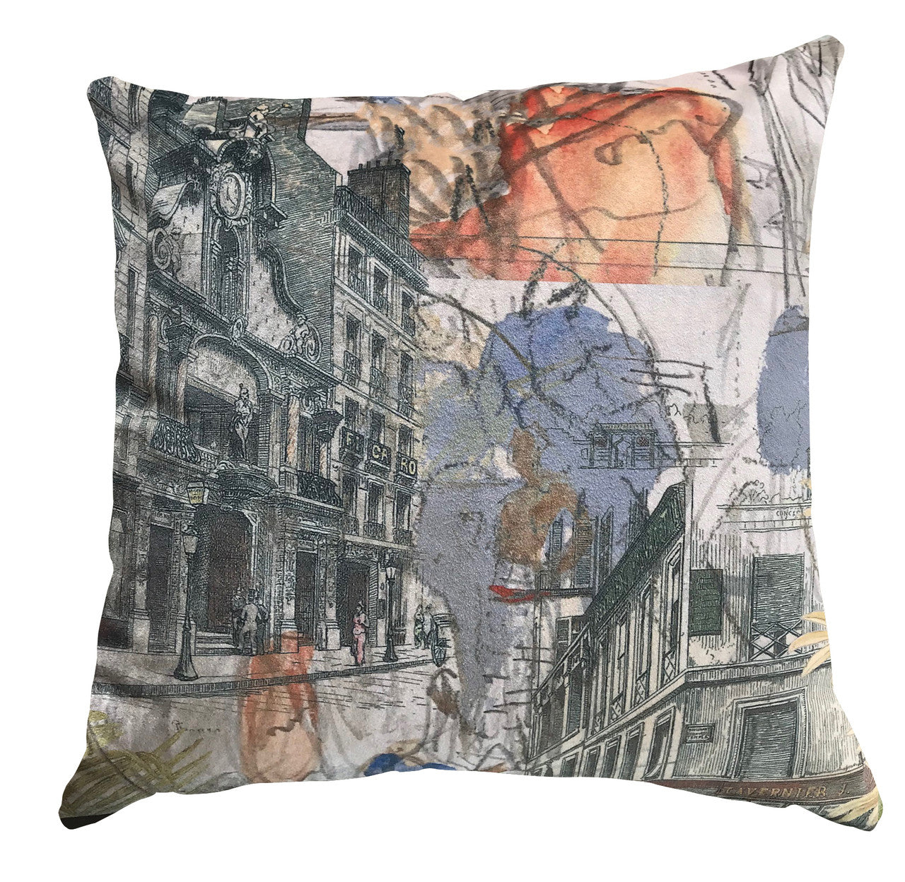 Cushion - Urban Sketches - Street Scapes