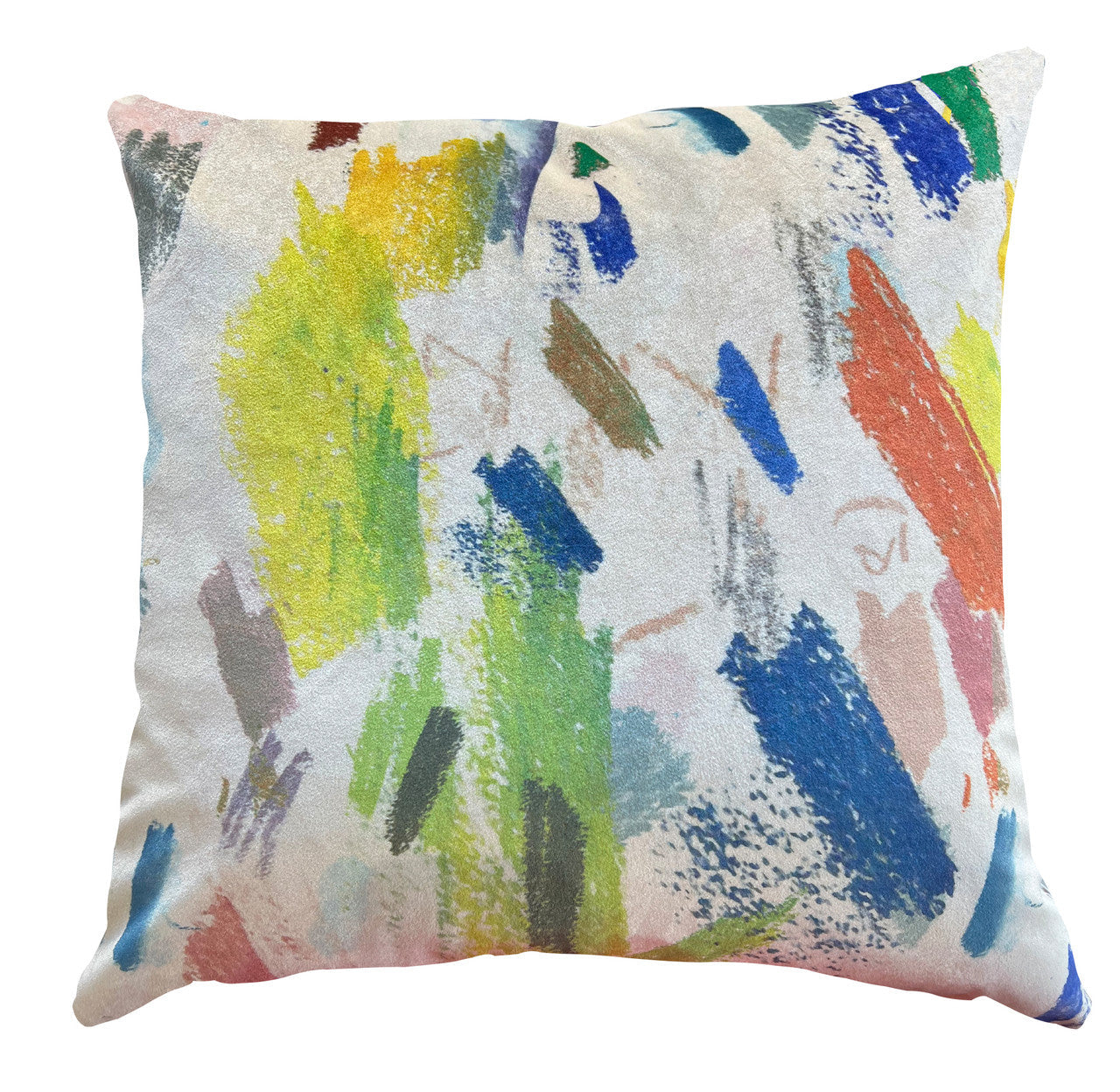 Cushion - Mixed Media - Crayon Drawings
