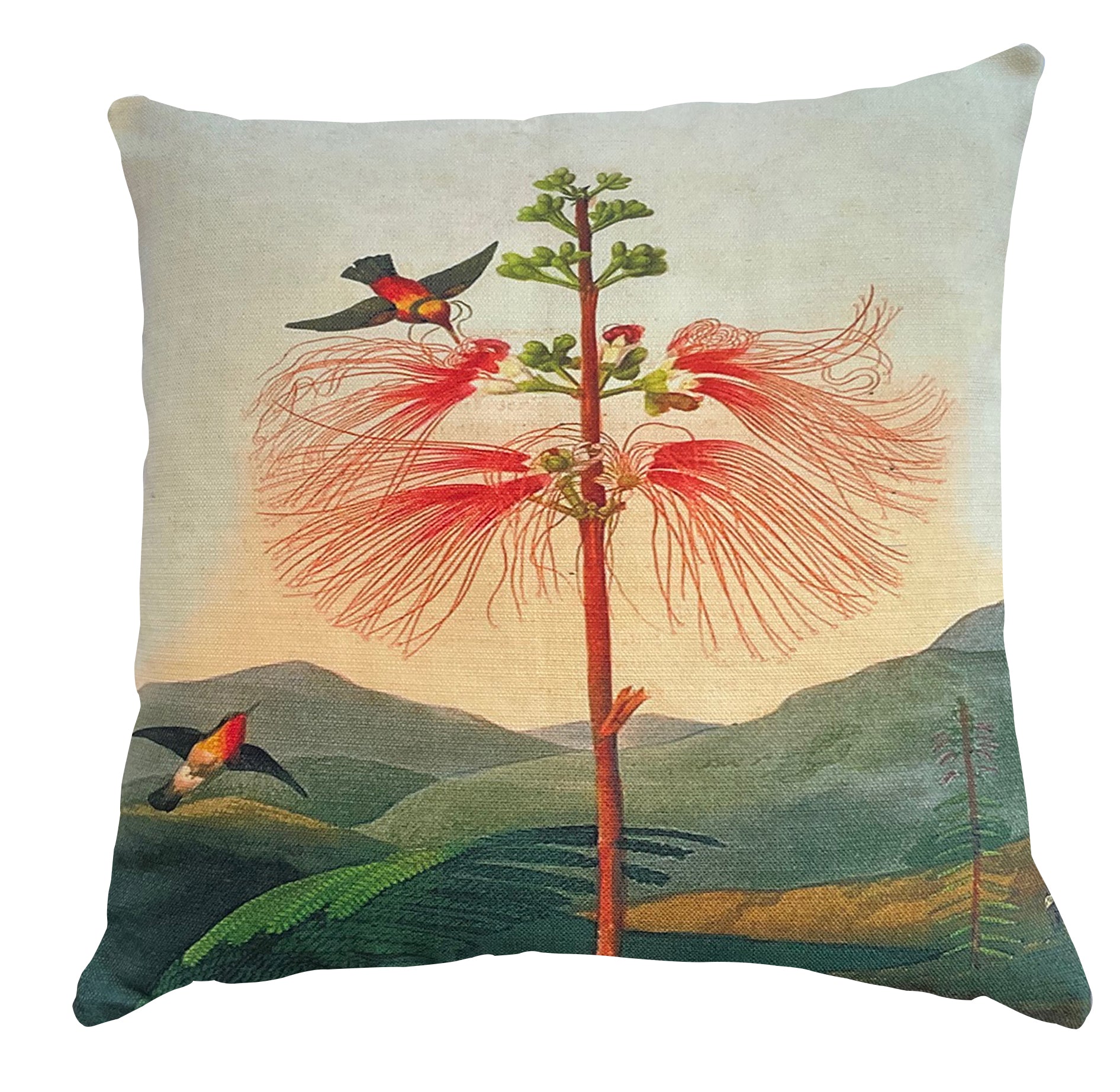 Cushion - Belles Fleurs Grevillia (linen style)