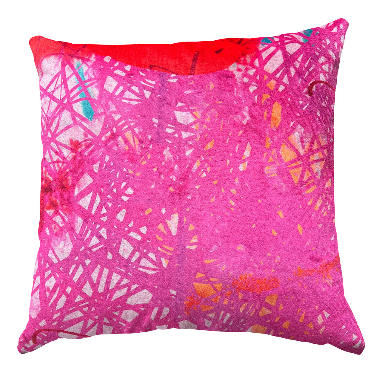 Cushion - Scribble - Hot Pink