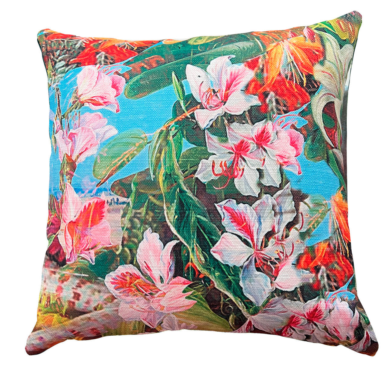 Cushion Cover - Wildflowers - Summer Time (linen style)