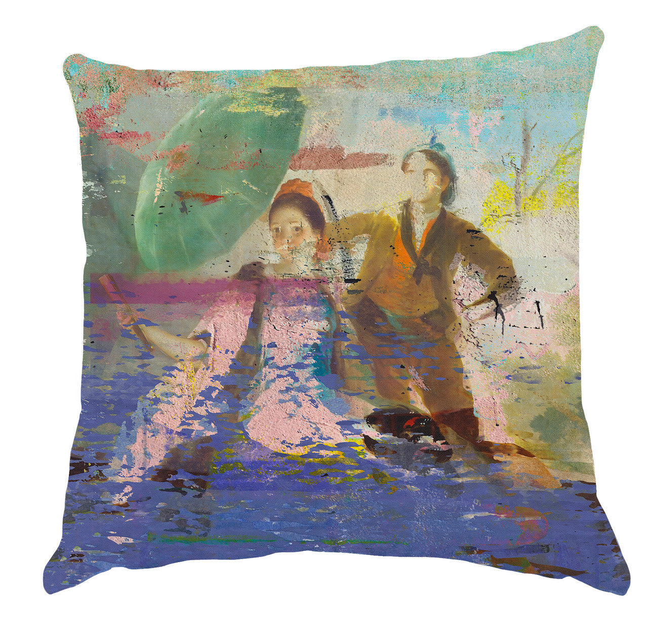 Cushion - Famous Paintings - The Parasol