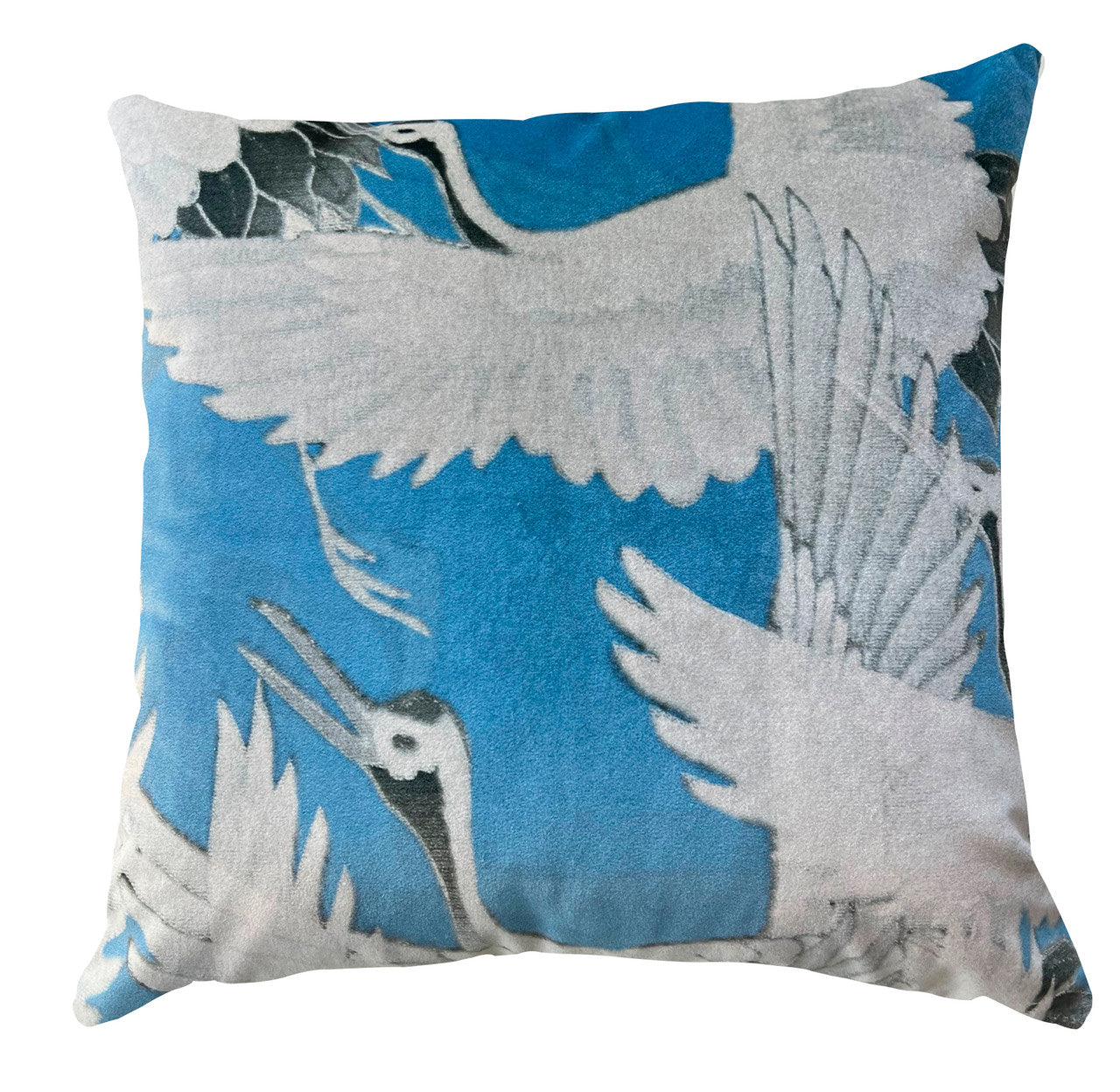Cushion - Cranes in Blue