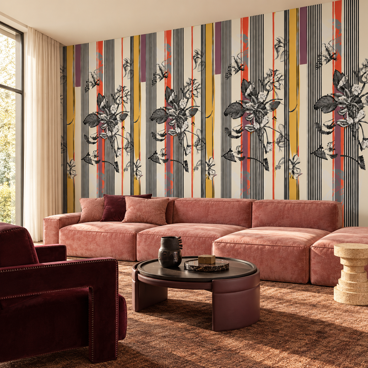 Wallpaper - Botanical Ticking - Parallel Garden