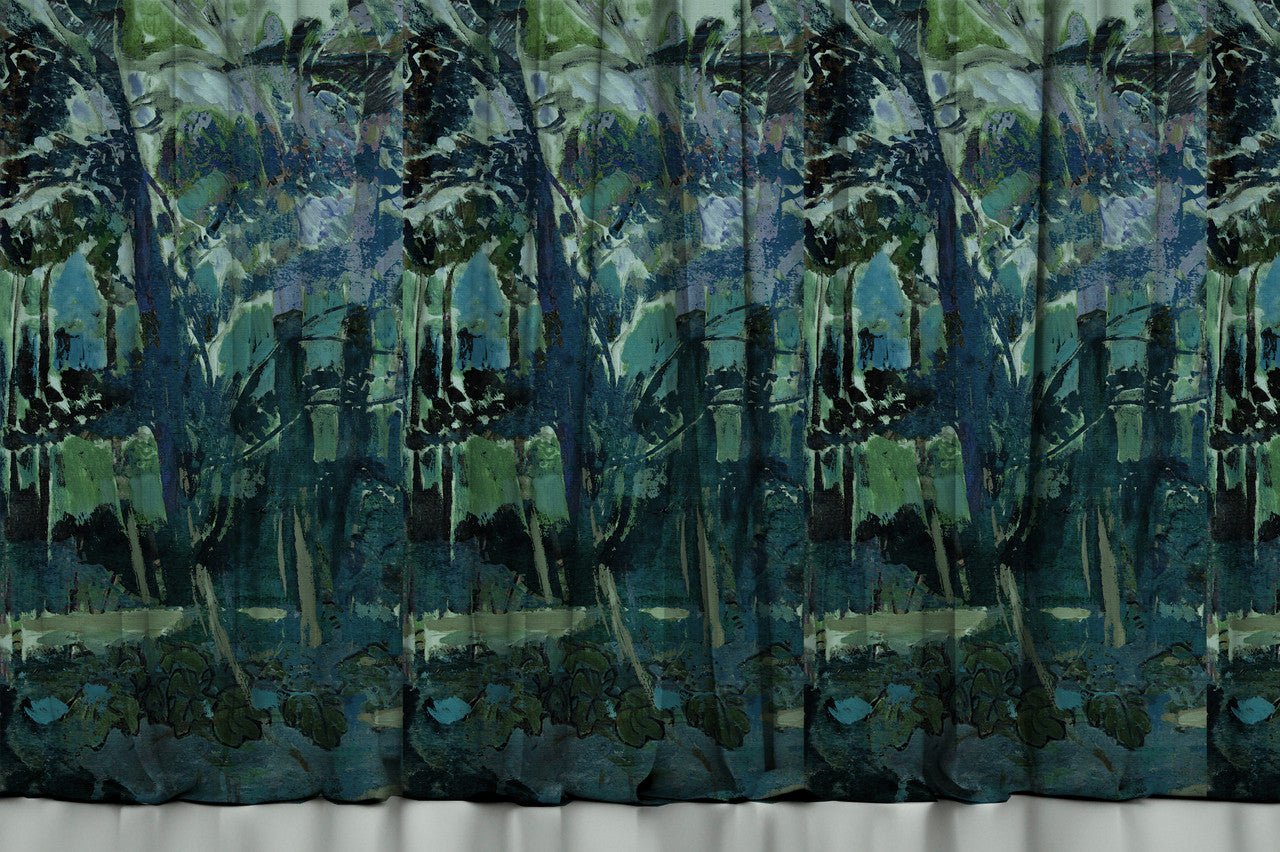 Fabric - Fauve Forest - Blue