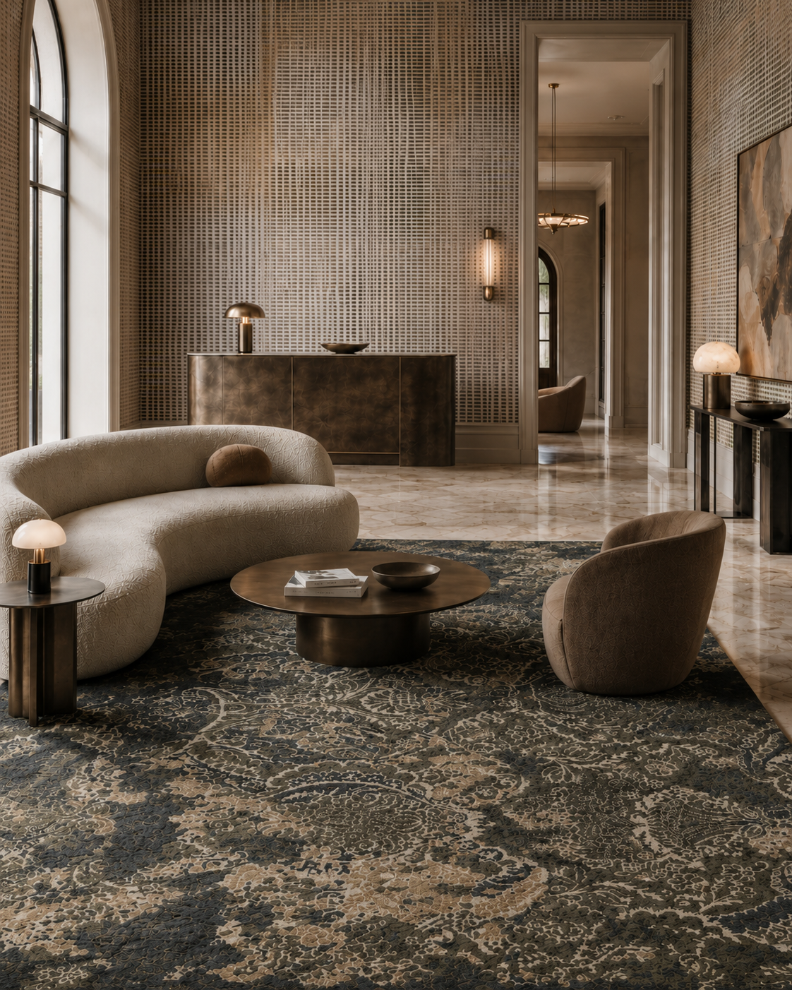 Rug - Faded Empire - Noir