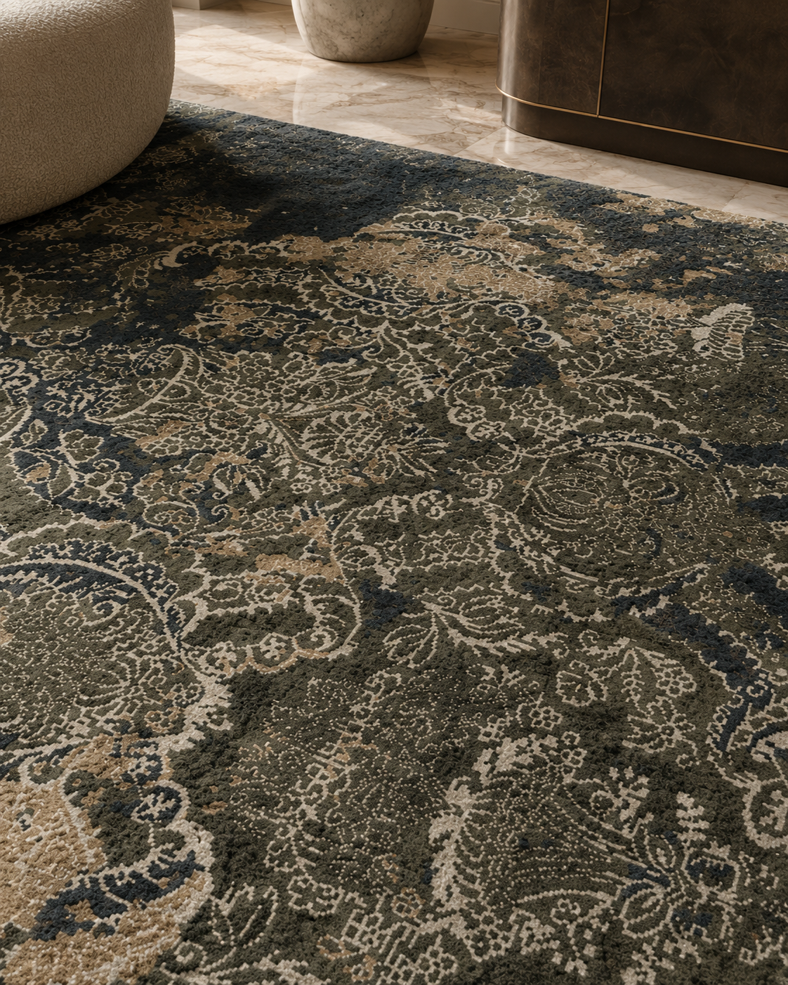 Rug - Faded Empire - Noir