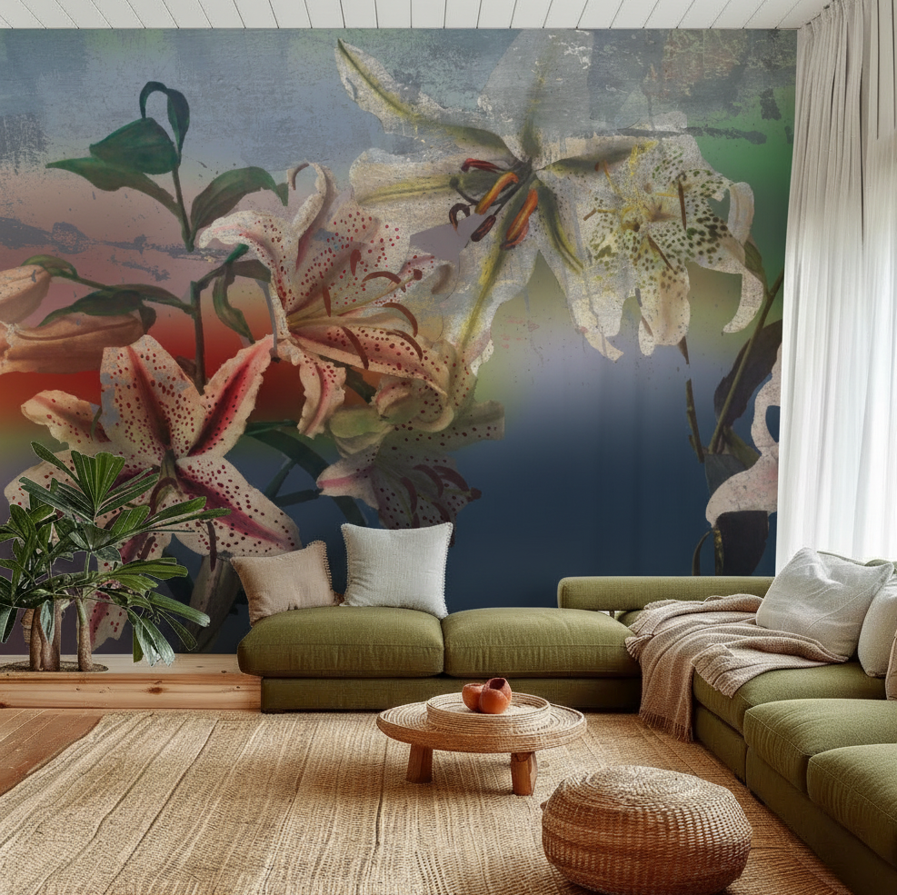 Wallpaper - Floating World - Rainbow Lilly