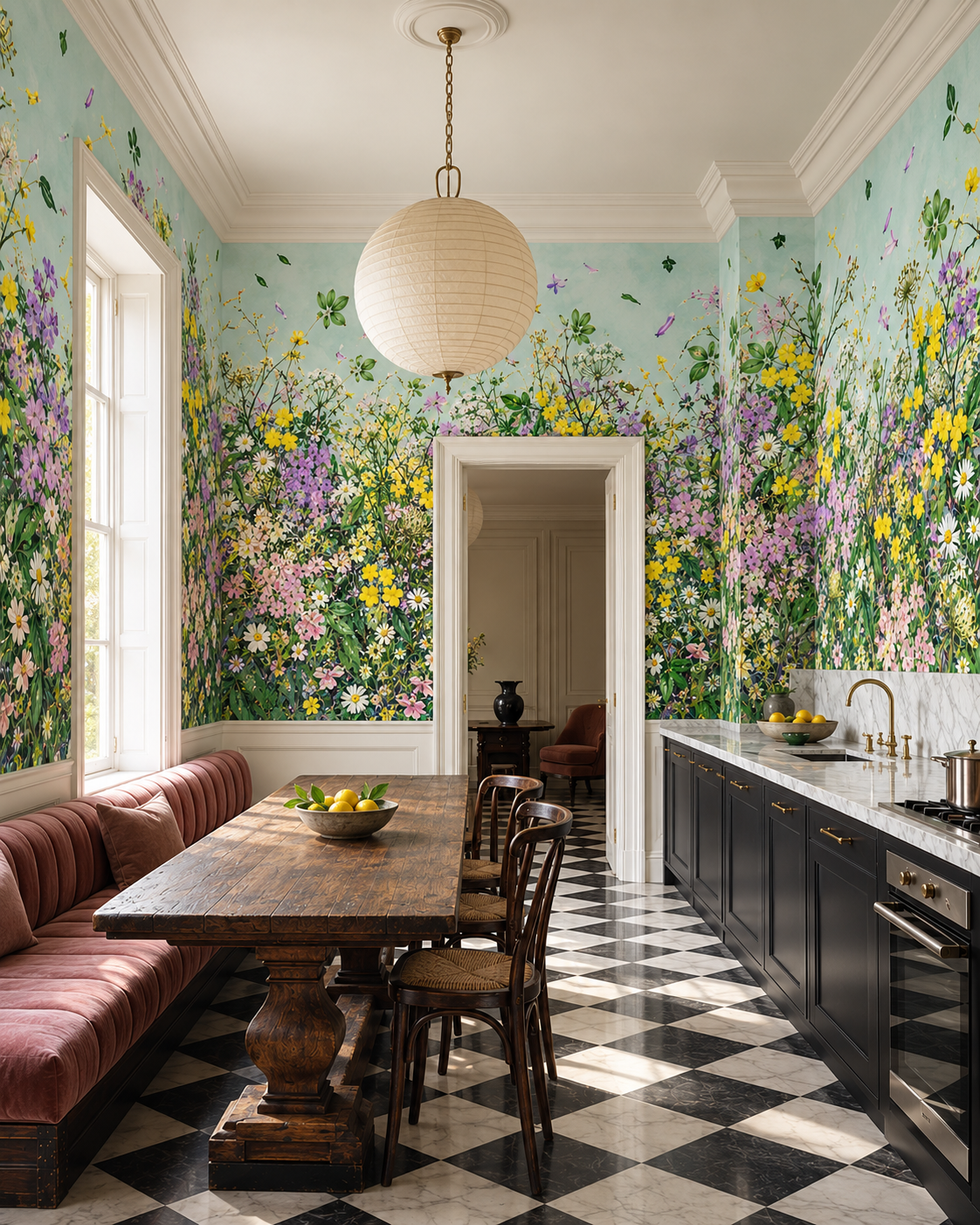 Wallpaper - Floral Explosion - Mint Condition