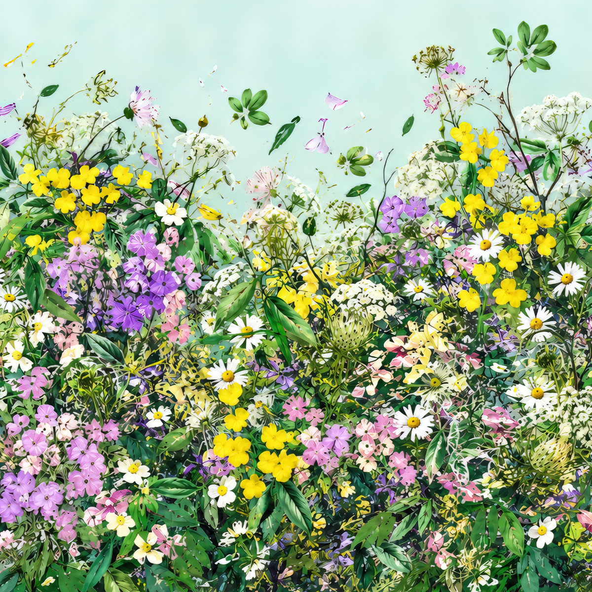 Wallpaper - Floral Explosion - Mint Condition