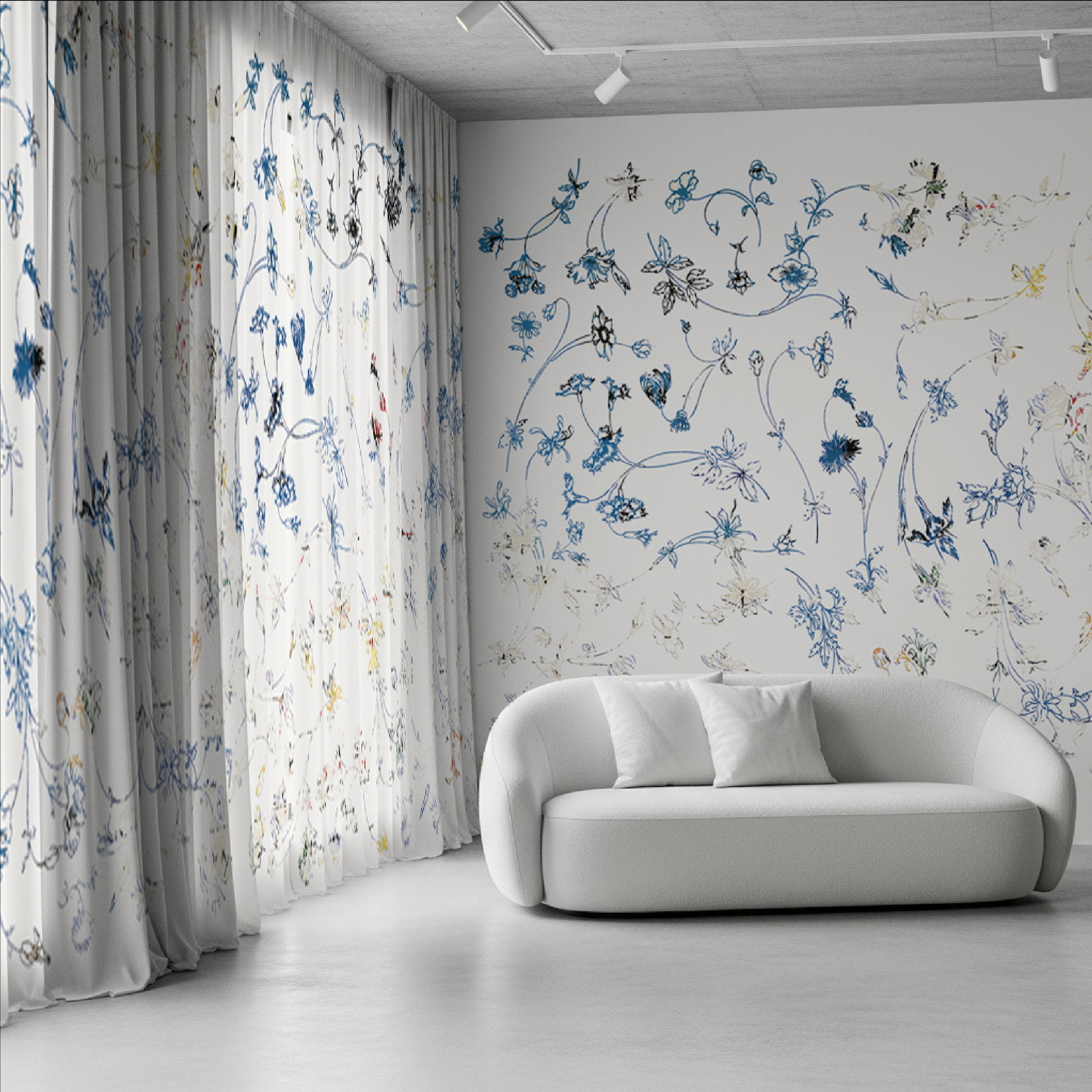 Fabric - Garden Etchings