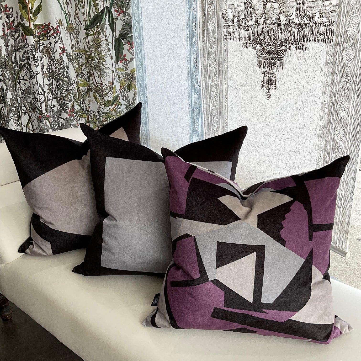 Cushion - Grid Theory - Vector in Pumice