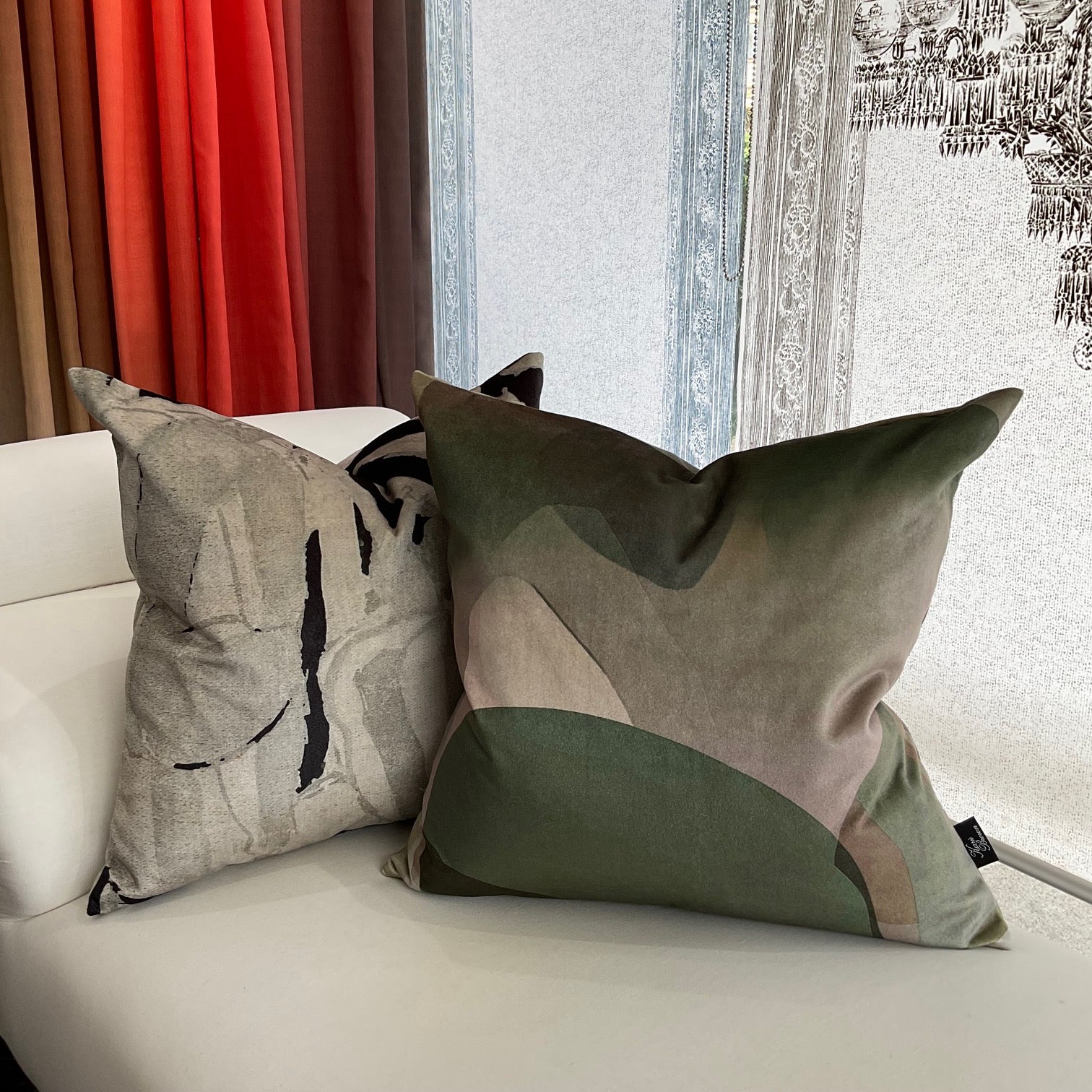 Cushion - Musical Interlude in Olive
