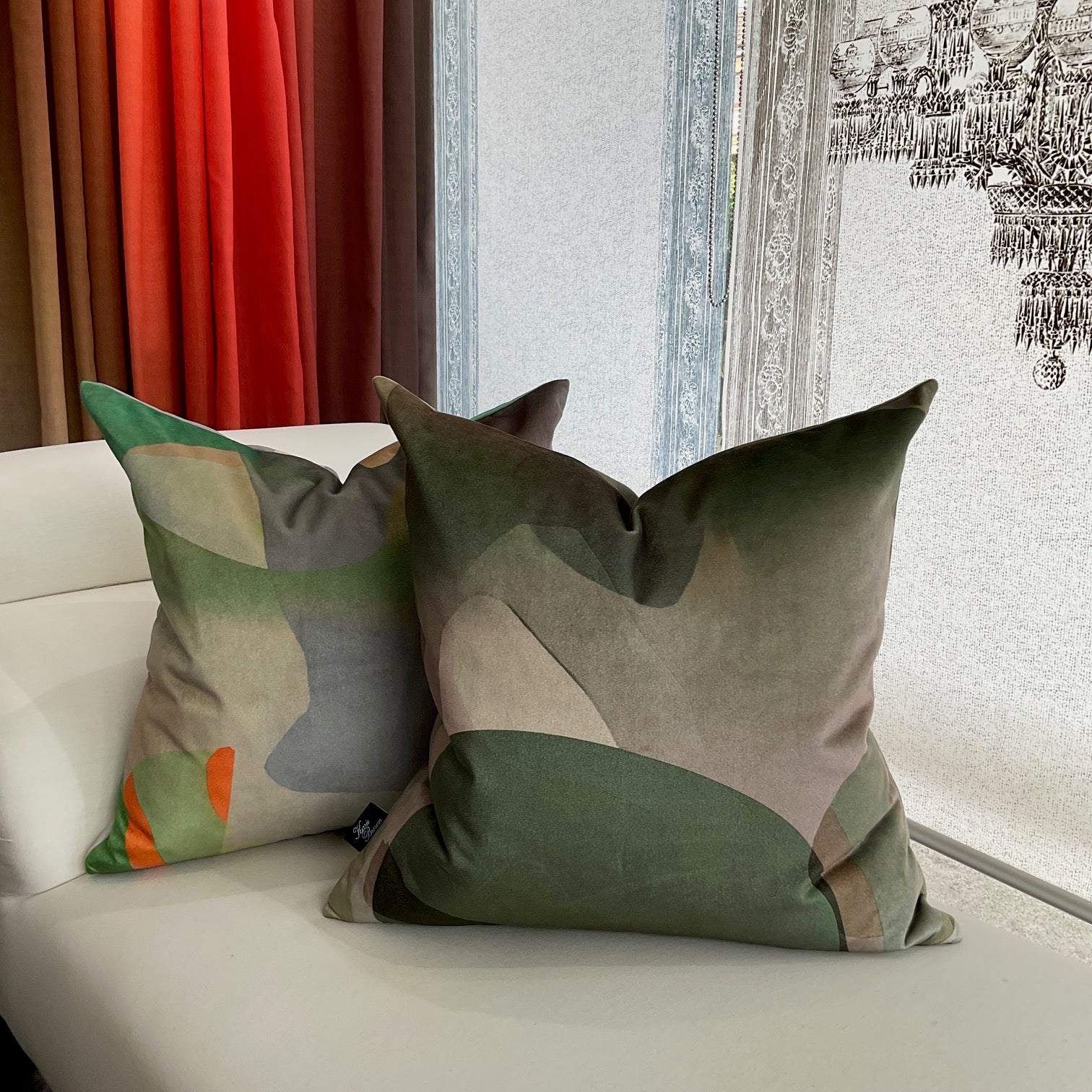 Cushion - Musical Interlude in Olive