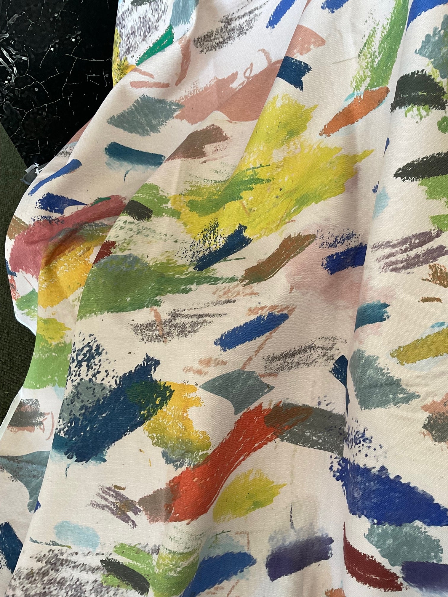 Fabric - Mixed Media - Crayon Drawings (Archive Drop)