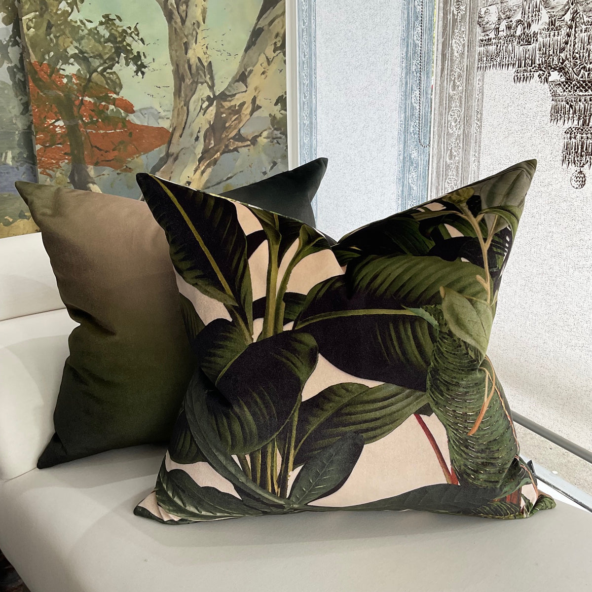 Cushion - New Wave - Olive Green
