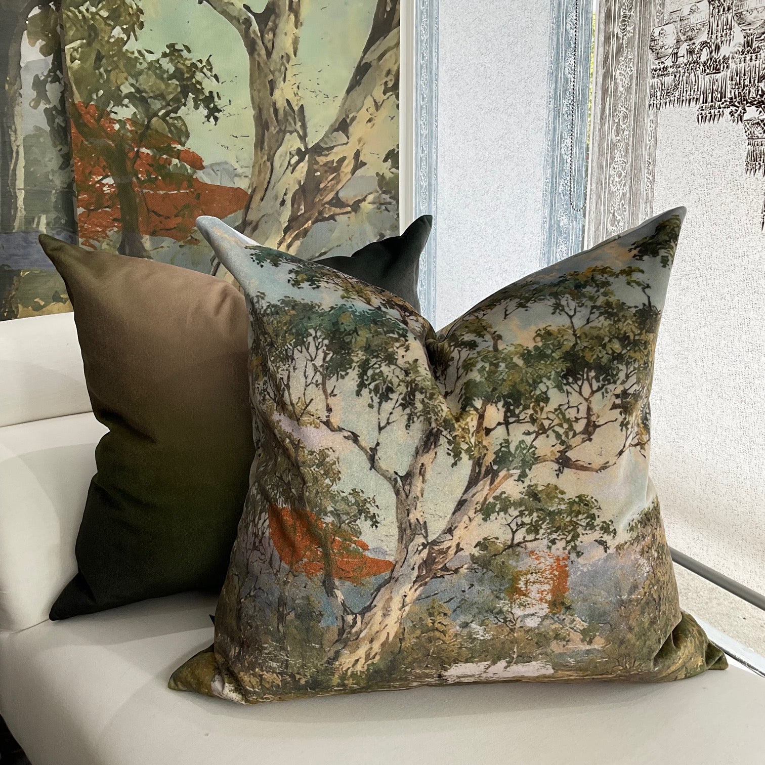 Cushion - New Wave - Olive Green