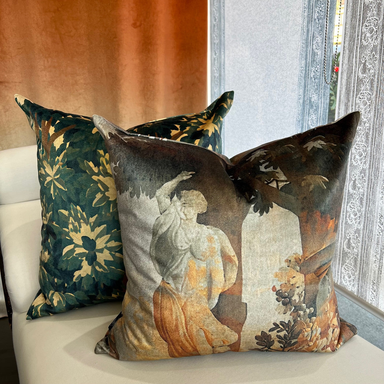 Cushion - Woven Magic - Tapestry with Cockatoo