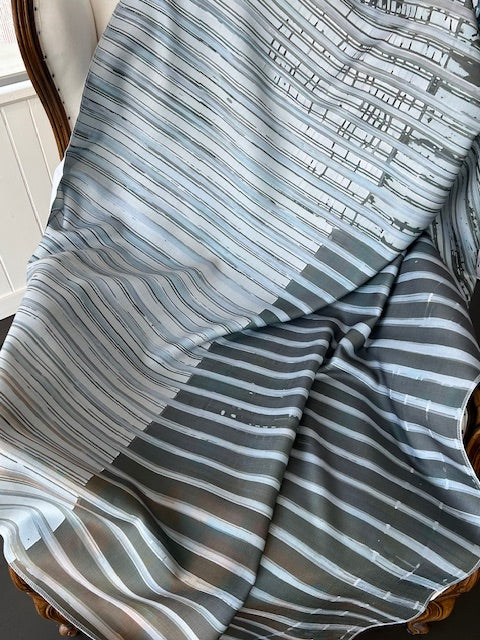 Fabric - Geometrico - Grey Stripes