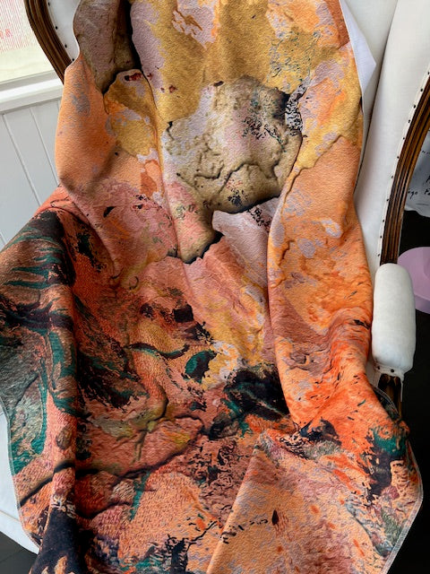 Fabric - Faded Empire - Fragmented Orange