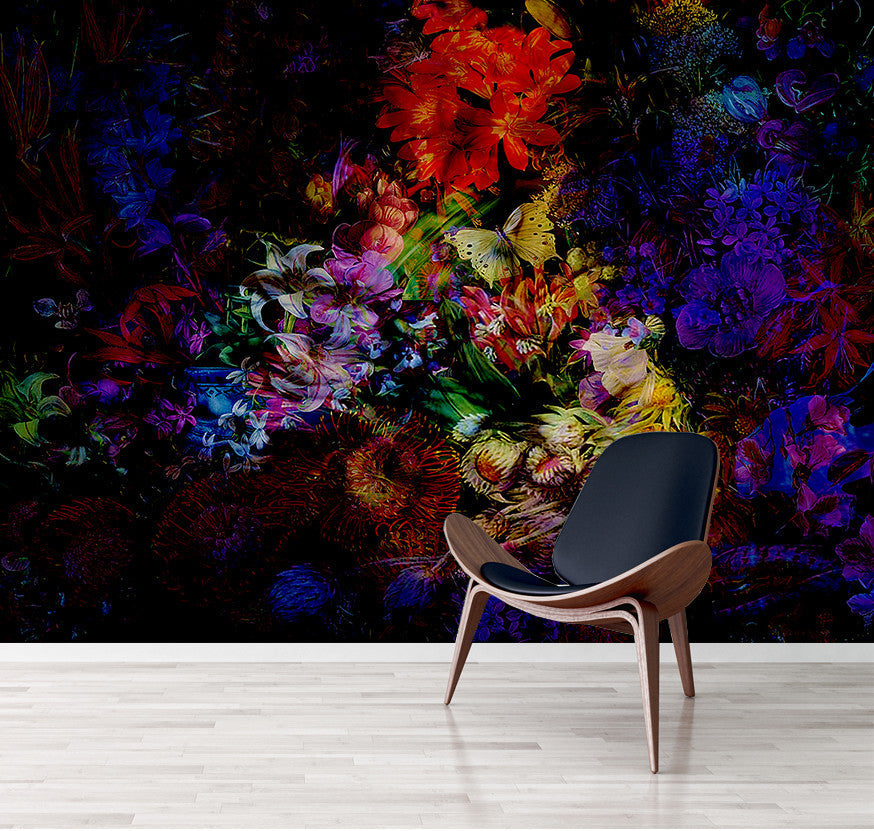 Wallpaper - Jungle Vibe - Dark Floral