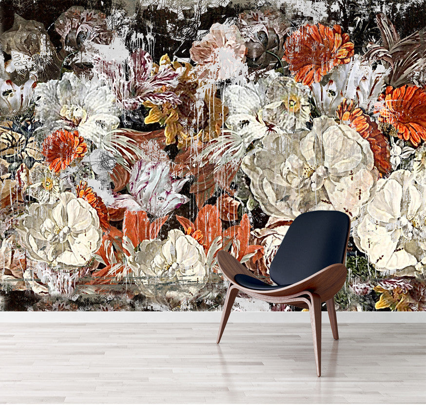 Wallpaper - Still Life with Flowers - Magnolia and Rose