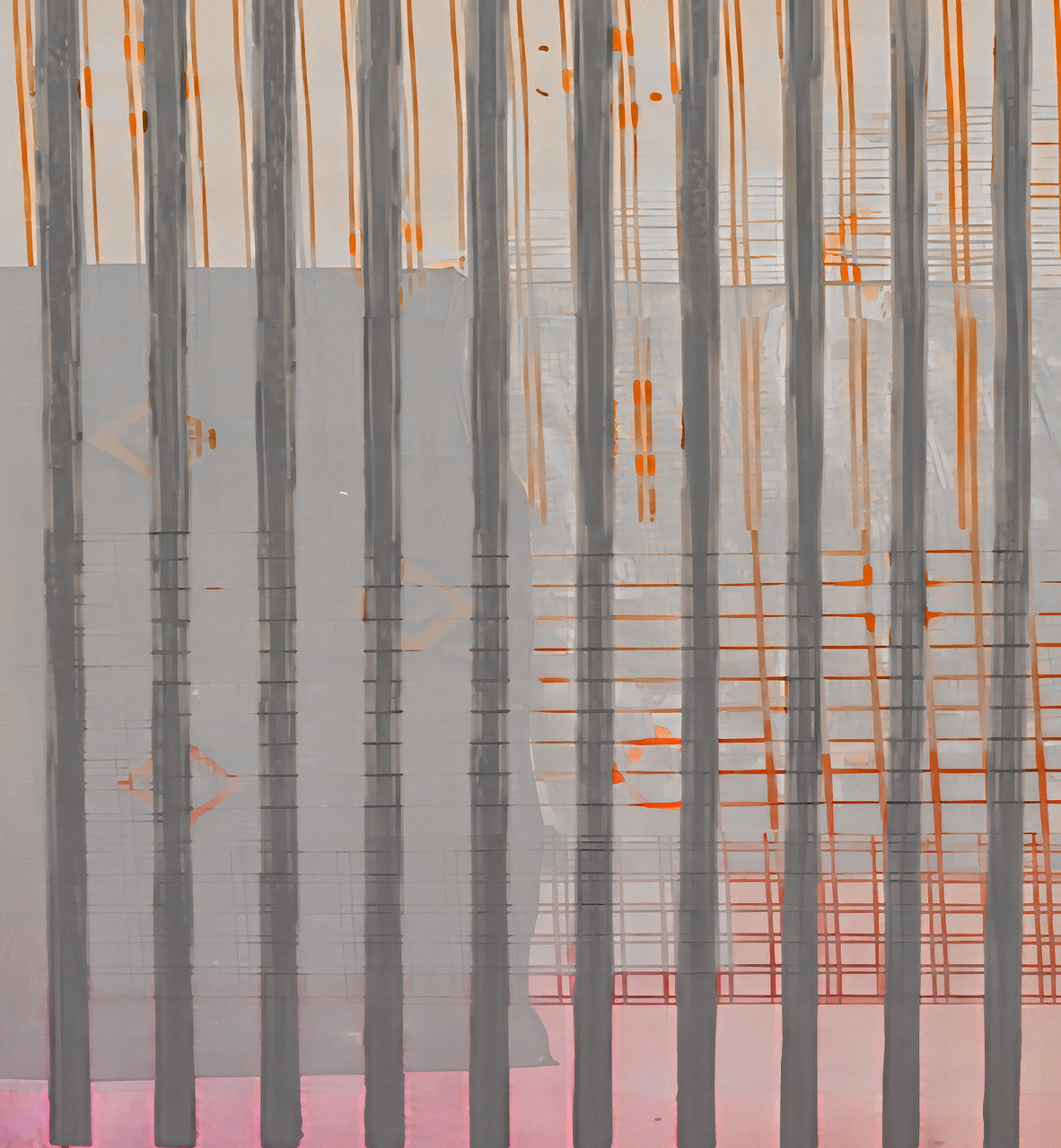 Wallpaper - Geometrico - Orange Stripes
