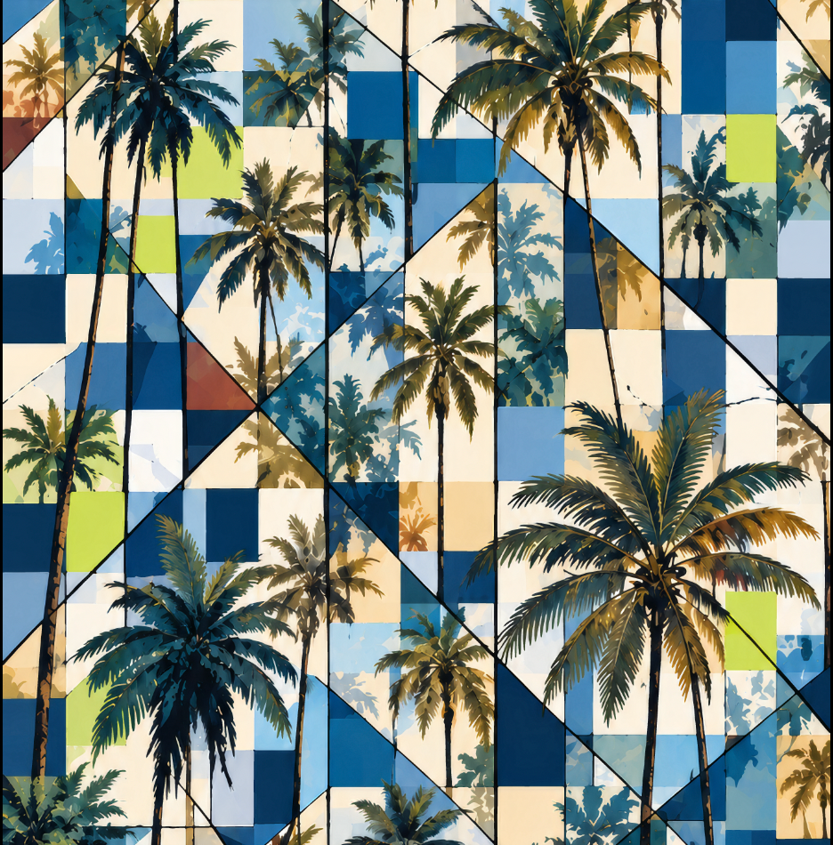 Fabric - Palm Square