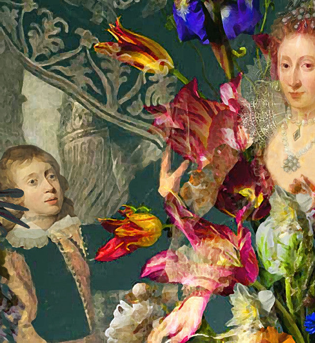 Wallpaper - Countess with Flowers
