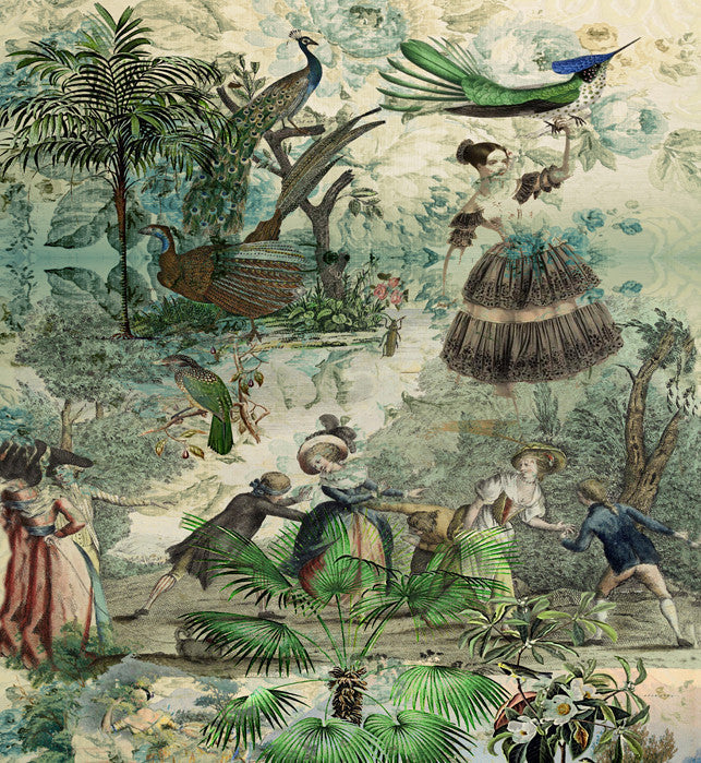 Wallpaper - Vintage Peacock