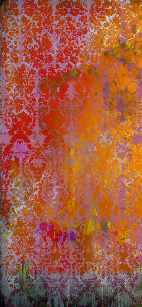 Fabric - Colour Crash - Saffron Damask