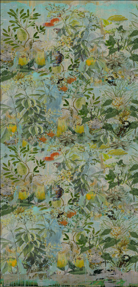 Fabric - Into the Wild - Wild Bunch in Blue