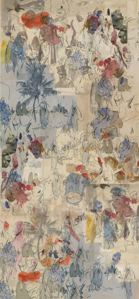 Fabric - Urban Sketches - Watercolour (Archive Drop)