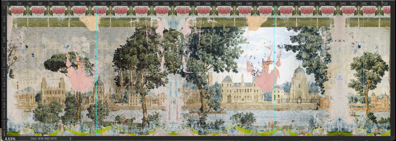 Wallpaper - Faded Empire - Restoration Project