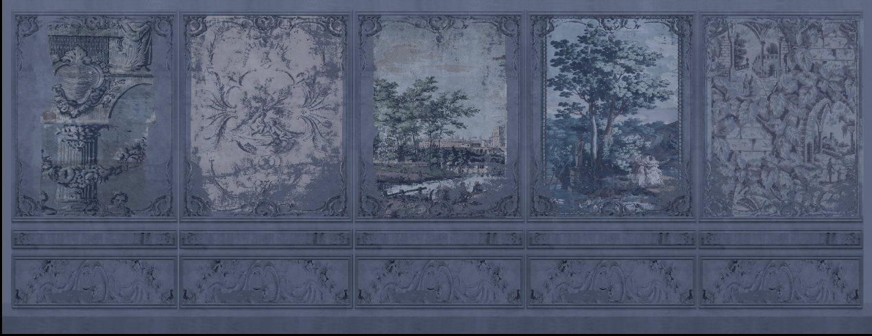 Wallpaper - Faded Empire - The Blue Room