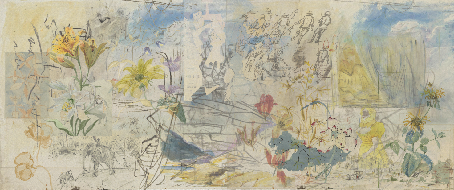 Wallpaper - Urban Sketches - Moulin Girls