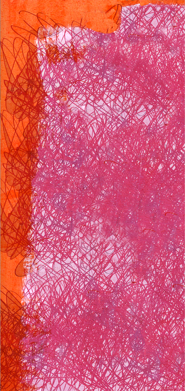 Fabric - Scribble - Pink