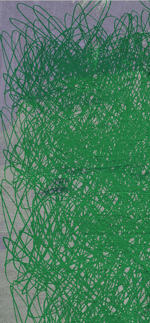 Fabric - Scribble - Green (Archive Drop)