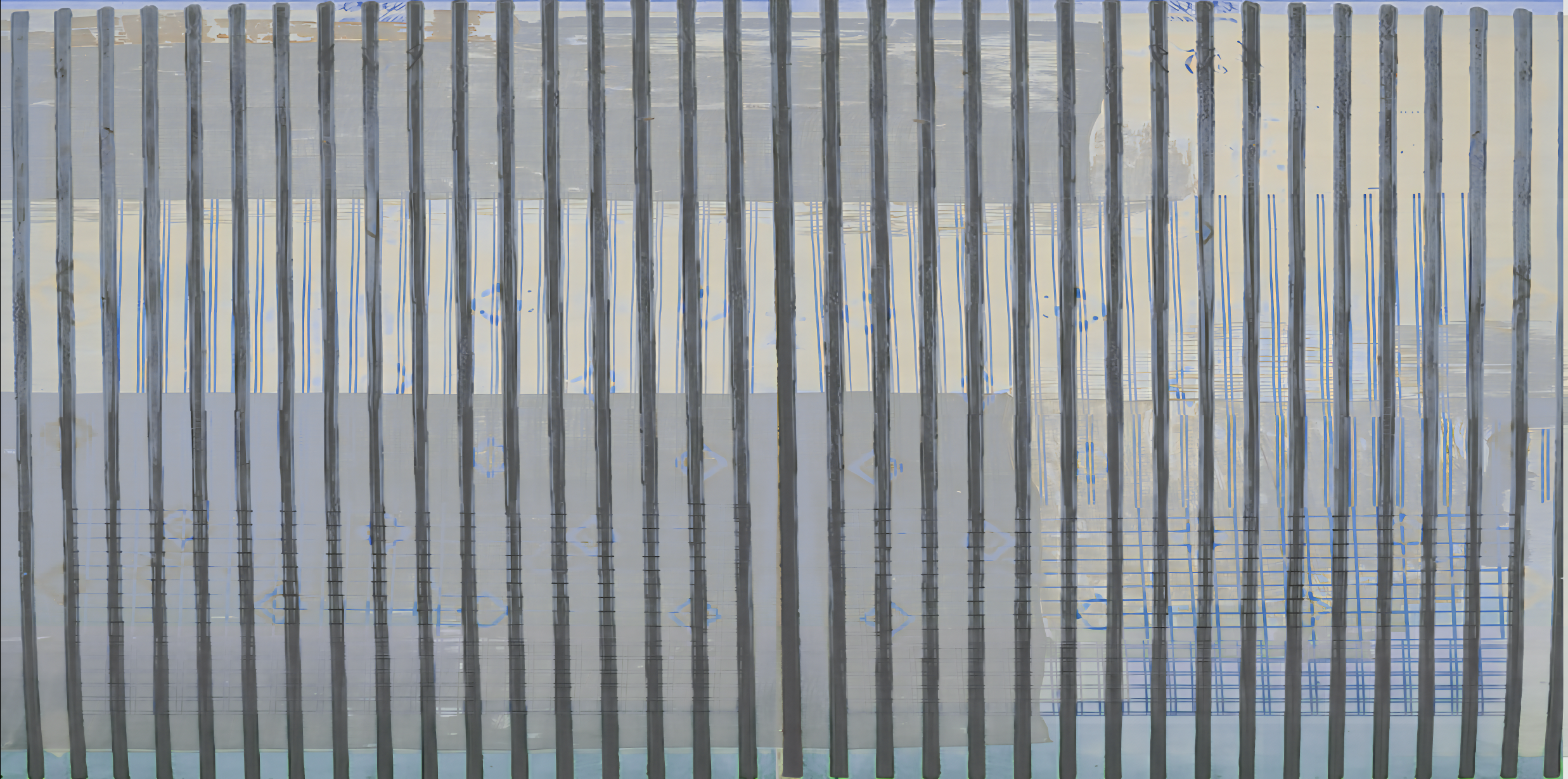 Wallpaper - Geometrico - Blue Stripes