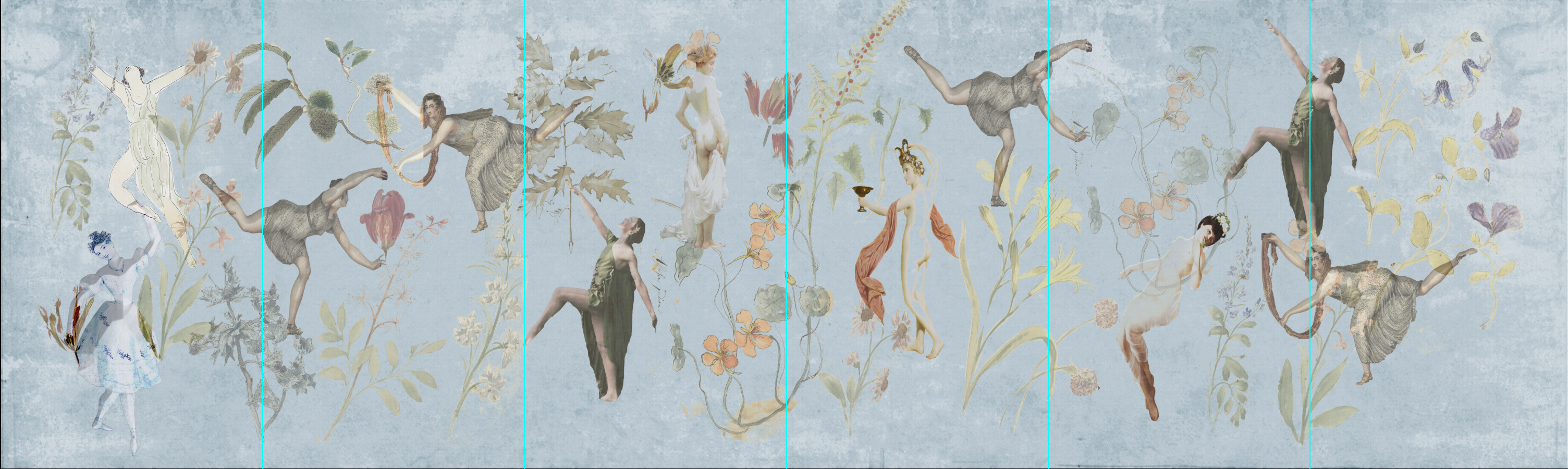 Fabric - Wallpaper Confidential - Rumours in Blue