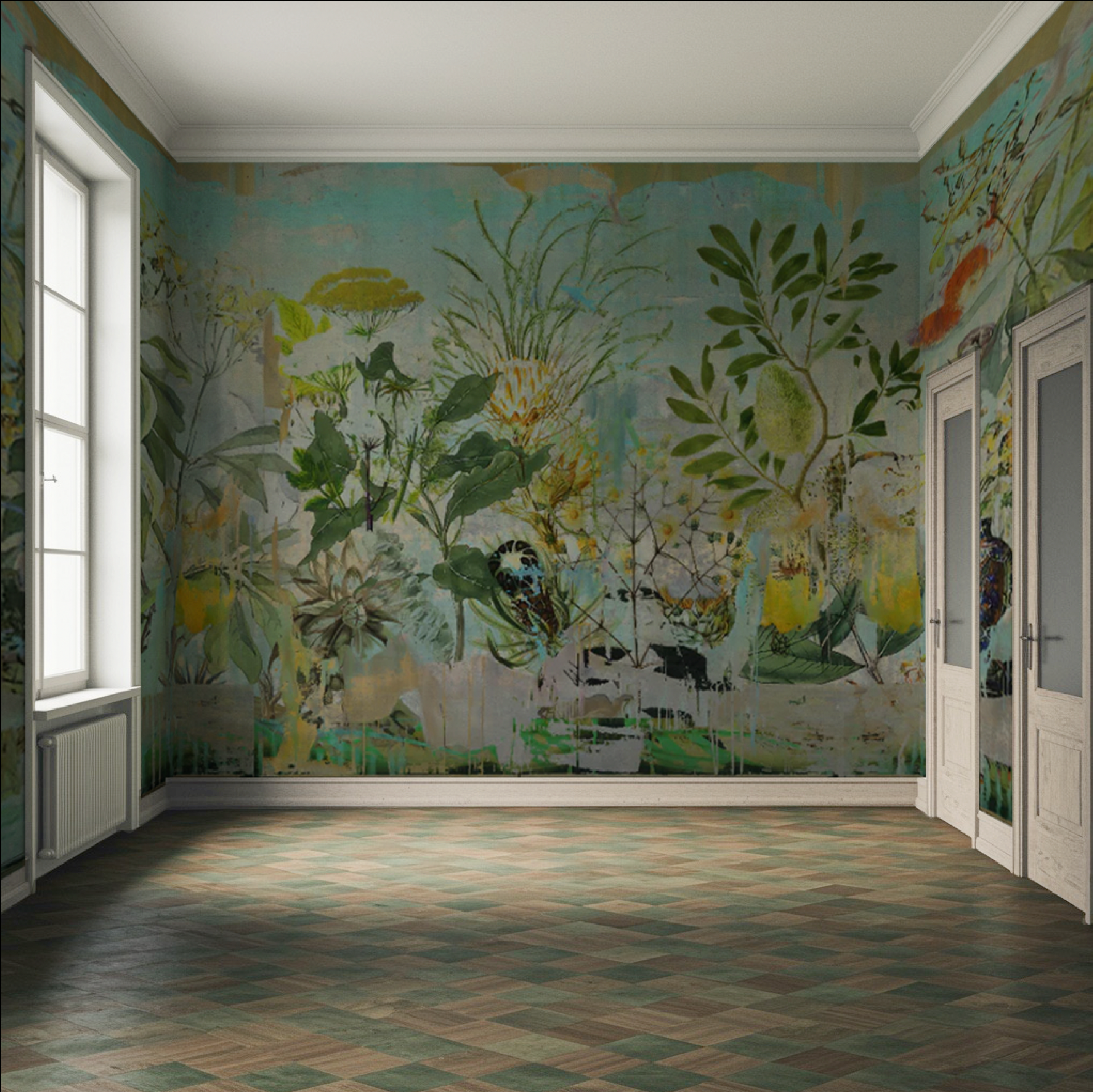 Wallpaper - Into the Wild - Wild Bunch in Blue