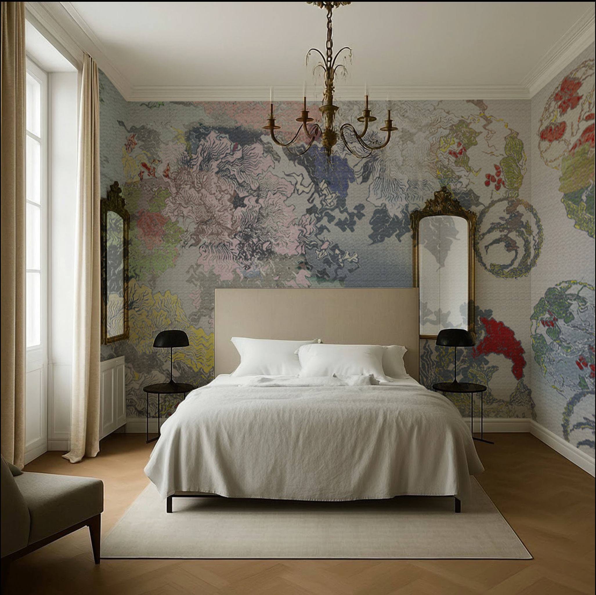 Wallpaper - Floating World - Oriental