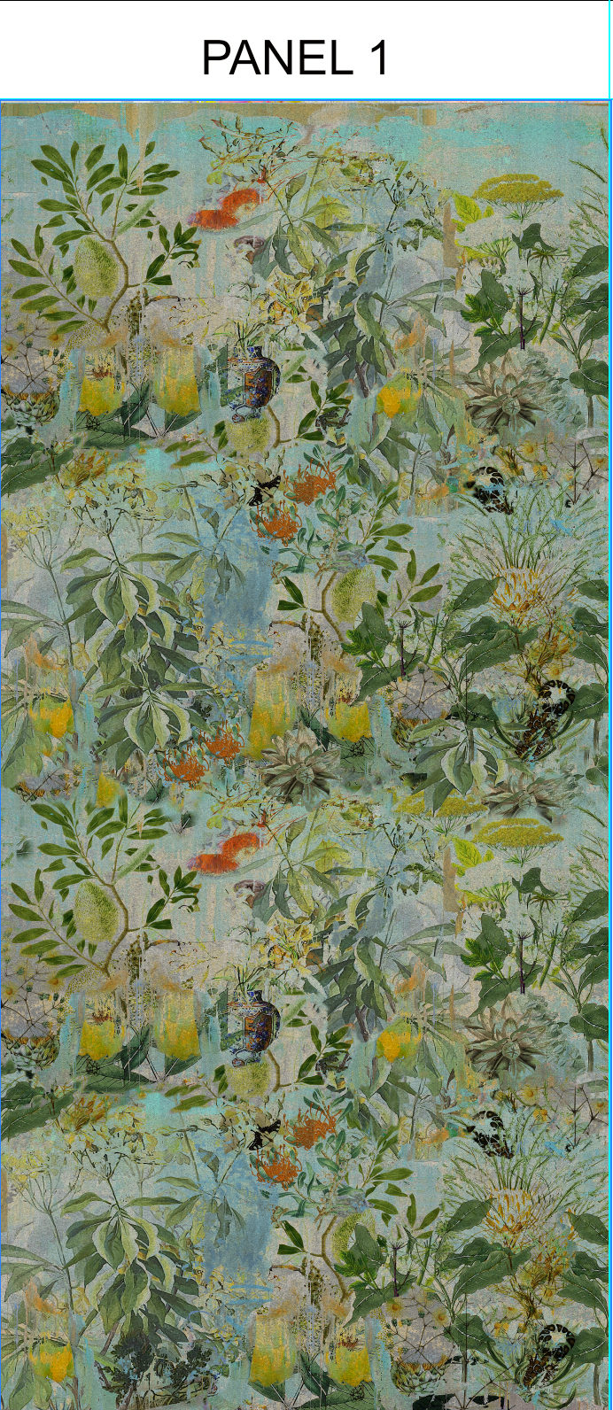 Fabric - Into the Wild - Wild Bunch in Blue