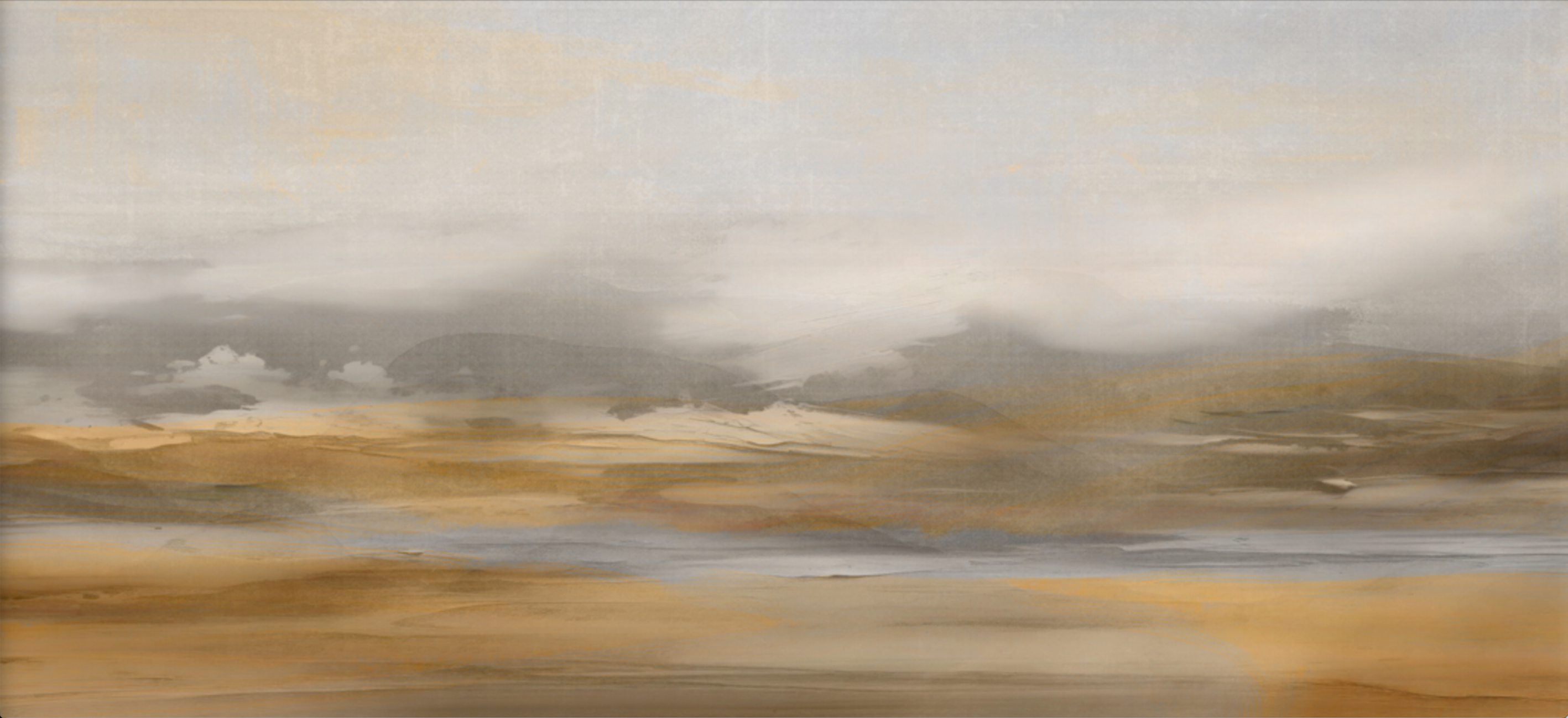 Wallpaper - Sights From the Train - Ochre