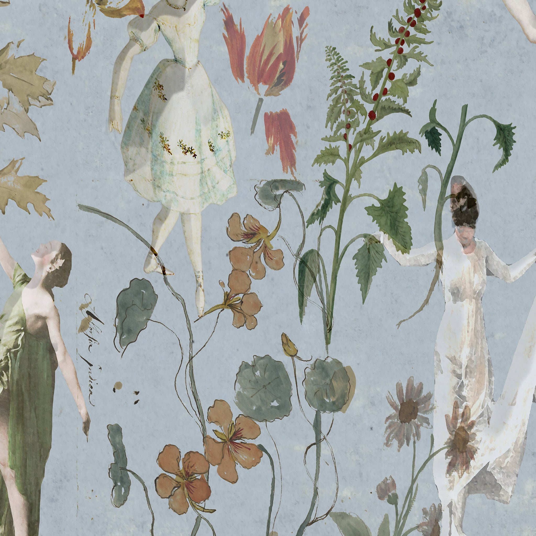 Fabric - Wallpaper Confidential - Rumours in Blue